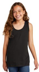 Clearance - Girl's District DT6303YG VIT Cotton Tanktop - Black
