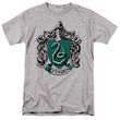 Mens Harry Potter SLYTHERIN CREST T-shirt - Heather Grey