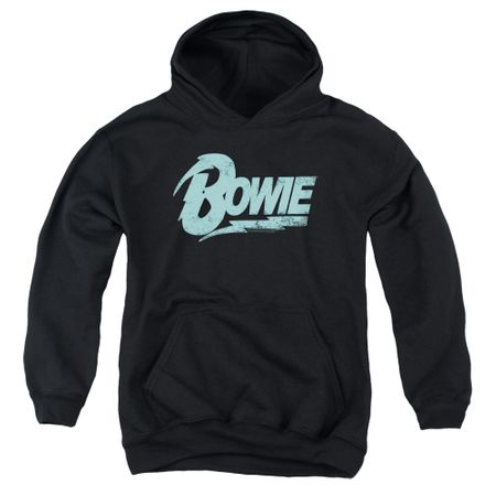 Clearance - Kids David Bowie LOGO Hoodie Sweatshirt - Black