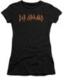 Clearance - Junior Size Def Leppard HORIZONTAL LOGO Tee - Black