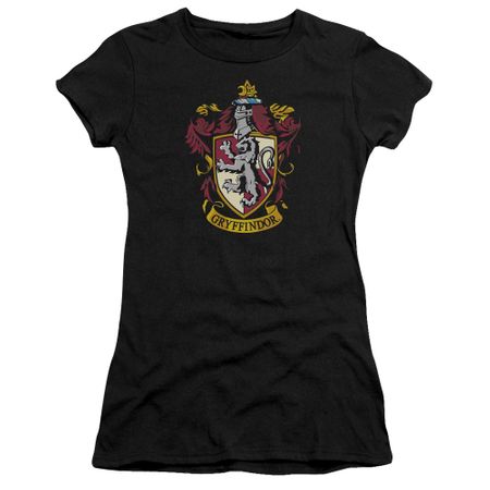 Clearance - Juniors Size Harry Potter GRYFFINDOR CREST Fitted Tee - Black