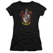 Clearance - Juniors Size Harry Potter GRYFFINDOR CREST Fitted Tee - Black