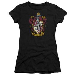 Clearance - Juniors Size Harry Potter GRYFFINDOR CREST Fitted Tee - Black Clearance - Juniors Size Harry Potter GRYFFINDOR CREST Fitted Tee - Black