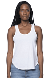 Clearance - Womens Cotton/Modal Weekend Tank Top - White Clearance - Womens Cotton/Modal Weekend Tank Top - White