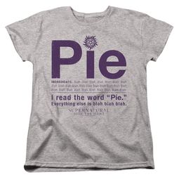 Clearance - Womens Supernatural PIE T-shirt - Heather Gray Clearance - Womens Supernatural PIE T-shirt - Heather Gray