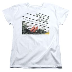 Clearance - Womens Wizard of OZ RED SHOES T-shirt - White Clearance - Womens Wizard of OZ RED SHOES T-shirt - White