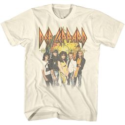 Mens Def Leppard SPLOSION T-shirt - Cream Color