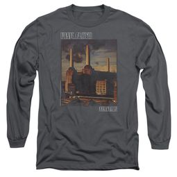 Mens Pink Floyd ANIMALS Long Sleeve T-shirt - Charcoal Gray