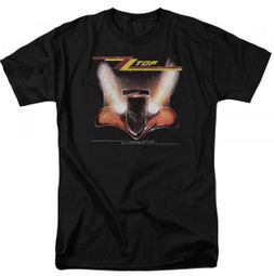 Mens ZZ TOP LOGO Rock Band T-shirt - Black