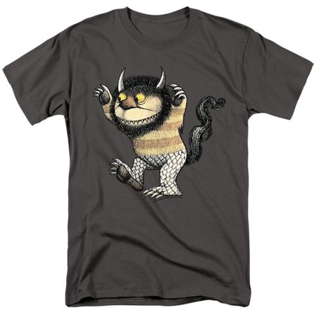 Mens "Where the Wild Things Are" CAROL T-shirt - Charcoal