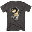 Mens "Where the Wild Things Are" CAROL T-shirt - Charcoal