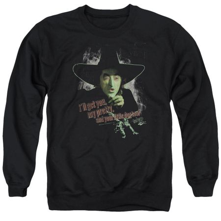 Mens Wizard of OZ WICKED WITCH Sweatshirt - Black