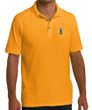 Men's Pineapple Patch Pique Polo Tee T-Shirt - Gold