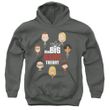 Clearance - Kids Big Bang Theory EMOJIS Hoodie Sweatshirt - Charcoal Gray