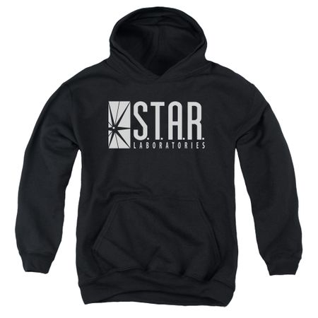 Clearance - Kids The Flash STAR Hoodie Sweatshirt - Black