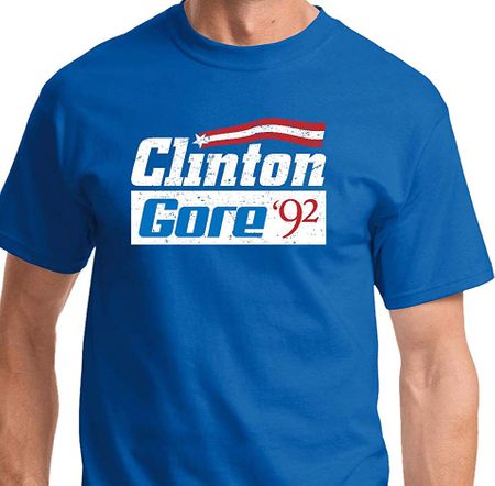 Clinton Gore 92 Democratic Political T-shirt