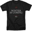 Game of Thrones GOT Winter is Coming Adult T-shirt - Black