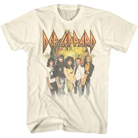 Mens Def Leppard SPLOSION T-shirt - Cream Color