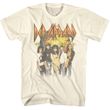 Mens Def Leppard SPLOSION T-shirt - Cream Color