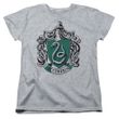 Womens Harry Potter SLUTHERIN CREST T-shirt - Heather Gray
