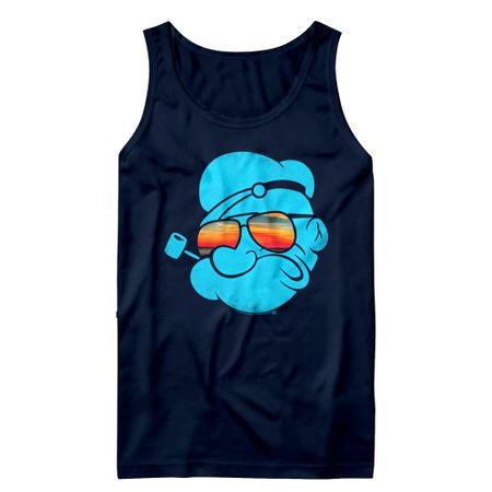 Mens Popeye AVIATORS Tank Top - Navy Blue