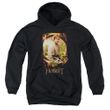Clearance - Kids The Hobbitt BILBO POSTER Hoodie Sweatshirt - Black
