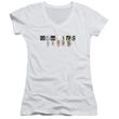 Ladies Genesis NEW LOGO V-neck Fitted T-shirt - White
