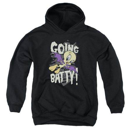 Clearance - Kids Looney Tunes Tweety GOING BATTY Hoodie - Black