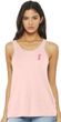 Womens Breat Cancer Awareness Patch Flowy Tanktop