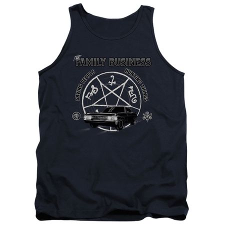 Mens Supernatural SAVING PEOPLE Tanktop Shirt - Black
