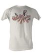 Mens Karate Kid WAX ON WAX OFF T-shirt - Off White