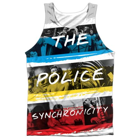 Clearance - Mens The Police SYNCHRONCITY Tank Top
