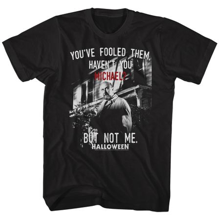 Clearance - Mens Halloween Movie NOT ME T-shirt - Black