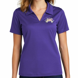 Womens Pastel Bowling Arch Dri-Mesh Polo Shirt