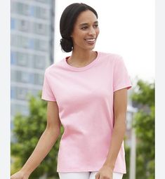 Gildan 2000L Women's Ultra Cotton T-shirt - Pink Gildan 2000L Women's Ultra Cotton T-shirt - Pink