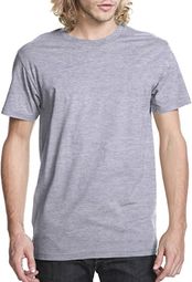 Mens Next Level Premium Fitted Tee - Heather Gray