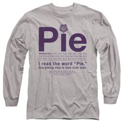 Mens Supernatural PIE Long Sleeve T-shirt - Heather Gray