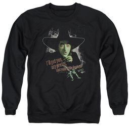 Mens Wizard of OZ WICKED WITCH Sweatshirt - Black