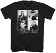 Bing Crosby 4 Square Adult Black T-shirt