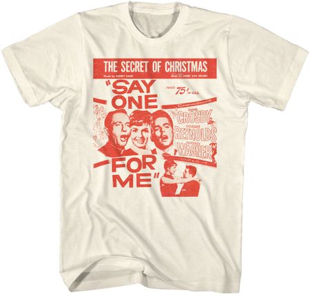 Bing Crosby The Secret of Christmas Album Adult T-shirt