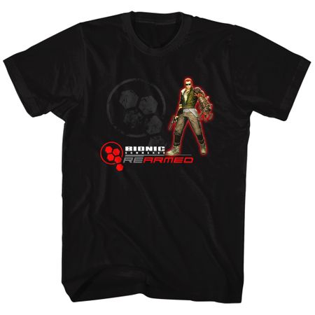 Bionic Commando Shirt Rearmed Black T-Shirt