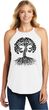 Black Celtic Tree Ladies Yoga Tri Blend Rocker Tank Top