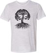 Black Celtic Tree White Burnout Yoga Shirt