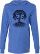 Black Celtic Tree Yoga Lightweight Hoodie