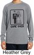 Black Game Over Kids Dry Wicking Long Sleeve Shirt
