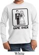 Black Game Over Kids Long Sleeve Shirt