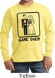Black Game Over Kids Long Sleeve Shirt
