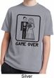 Black Game Over Kids Moisture Wicking Shirt