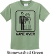 Black Game Over Kids Shirt