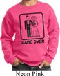 Black Game Over Kids Sweatshirt